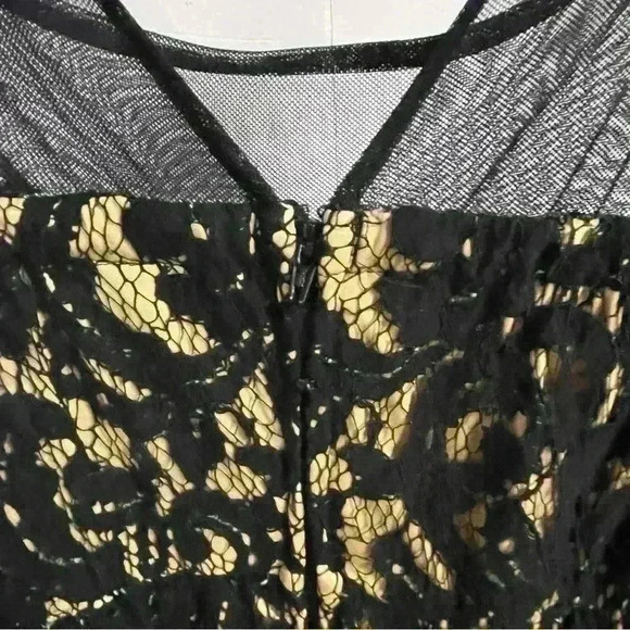 Torrid Black Floral Lace Nylon Sleeveless Dress Size 12 * As IS - Picture 8 of 11